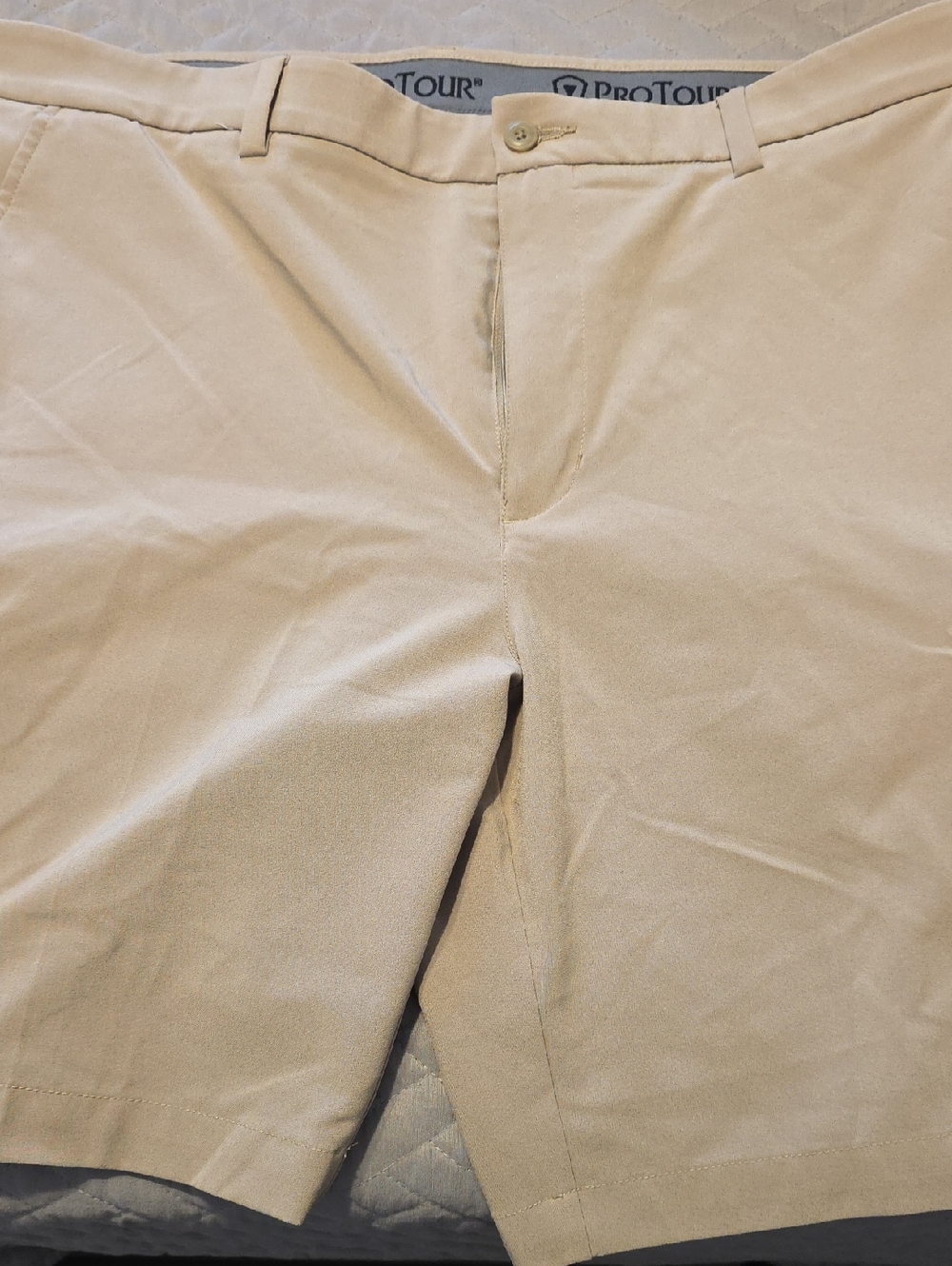 Men's Tan Golf Chino Shorts